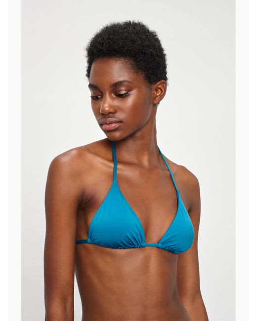 Onia Megan String Bikini Top In Blue Lyst